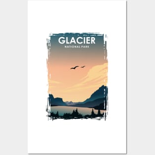 Glacier National Park Travel Poster Posters and Art